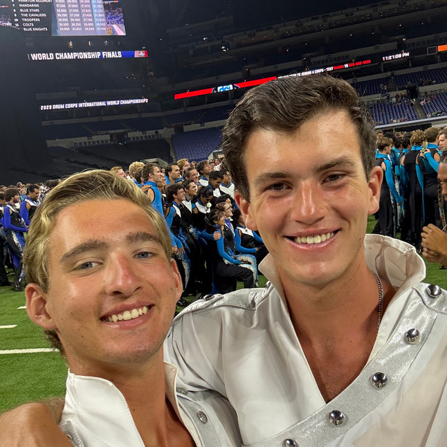 Brady Thompson and Logan Suter Phantom Regiment photo one