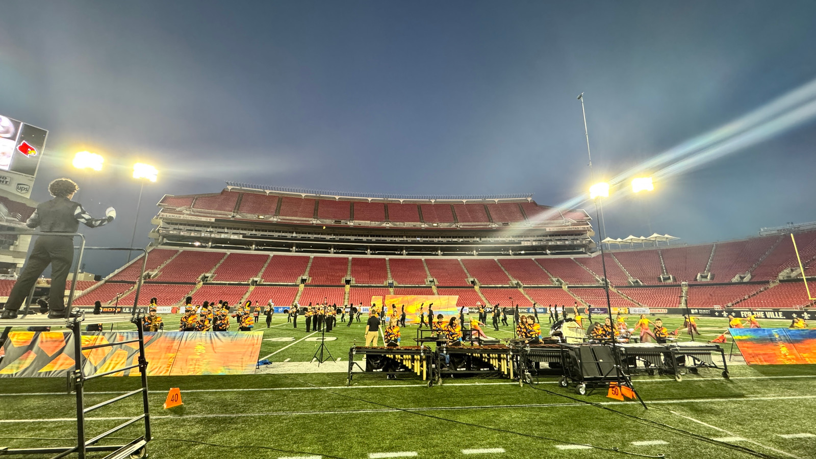 Beechwood Marching Tigers performing at BOA Regionals.