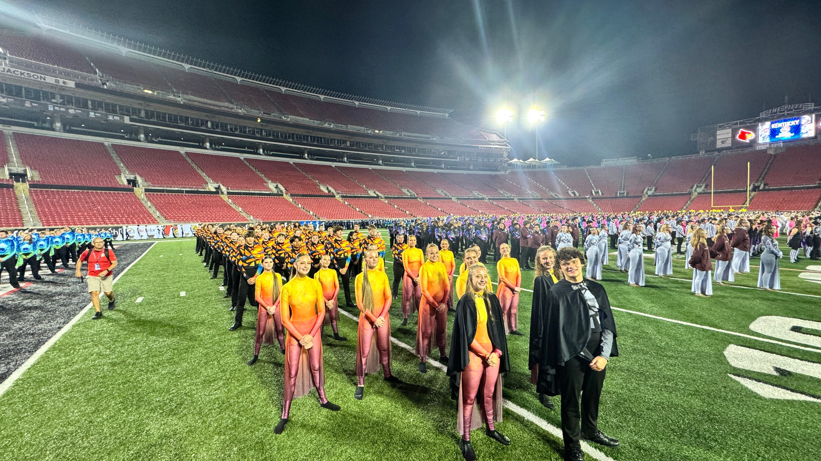 Beechwood Marching Tigers performing during the 2025 marching season.